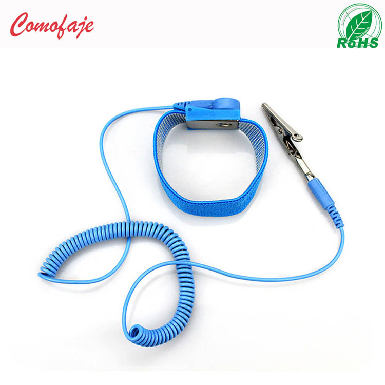 廠家生產(chǎn)防靜電PUPVC 有線靜電手環(huán) 有線靜電手腕帶 SMT靜電手腕帶